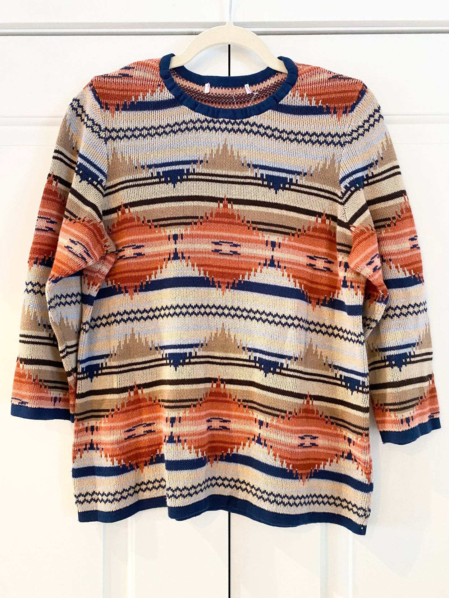 Vintage Aztec Western Style Sweater MED