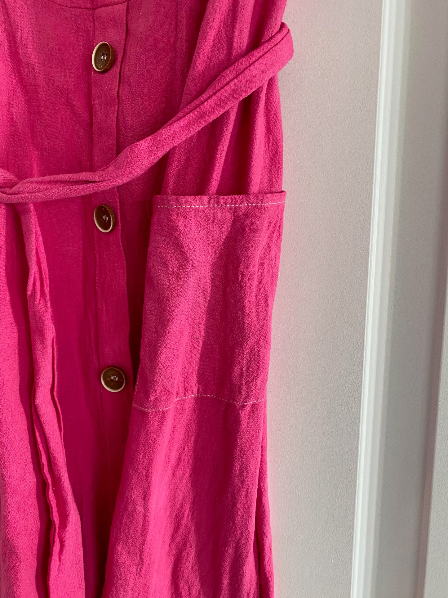 Pink square neck dress SM