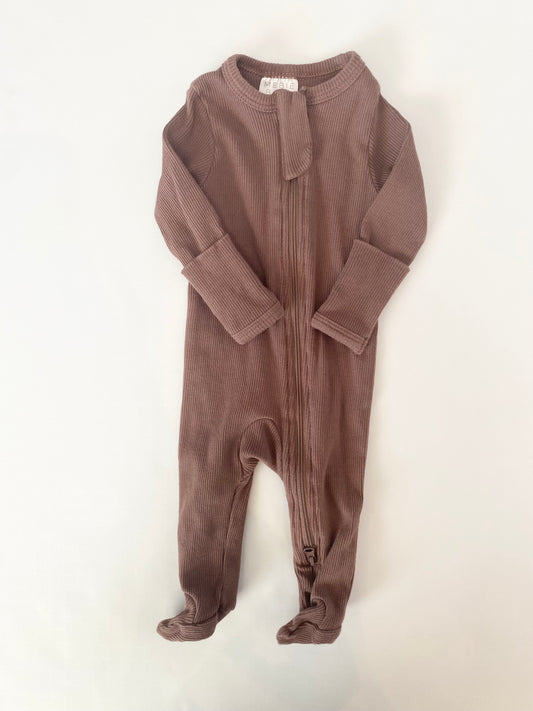 Mebie Baby Ribbed Sleeper 0-3mo