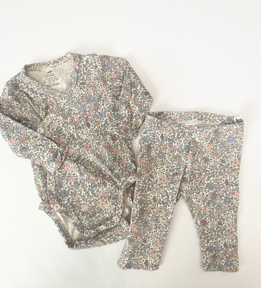 H&M floral set 3 mo