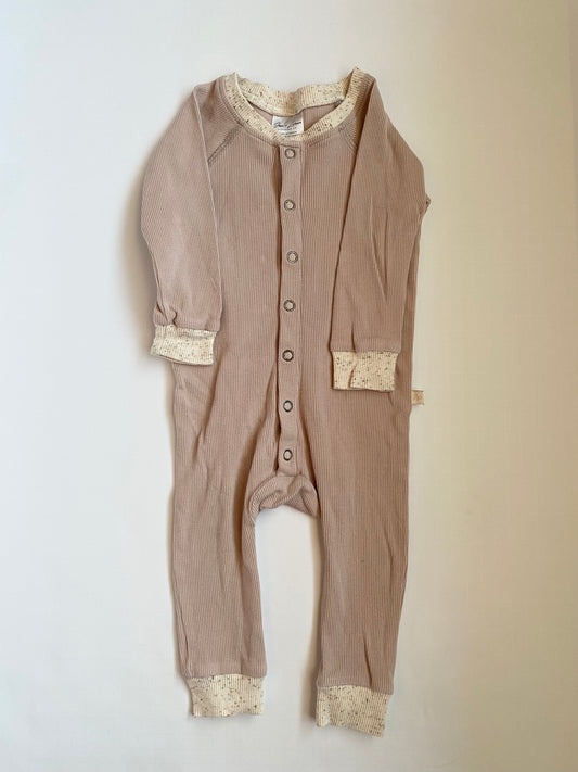 Jax & Lennon Ribbed Footless Onesie 6-12 mo