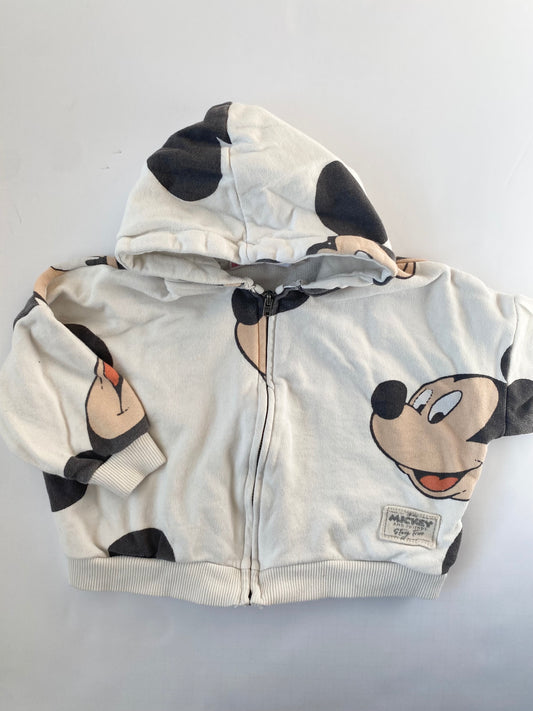 Mickey Mouse Zip up Sweater 12-18mo