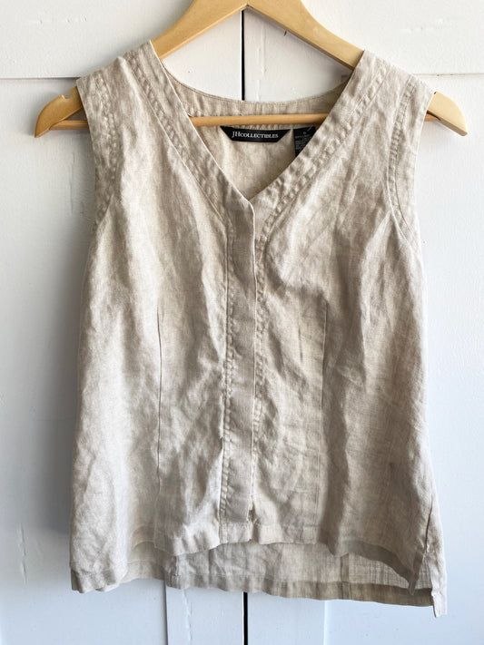 JH Collectibles 100% Linen tank size 8