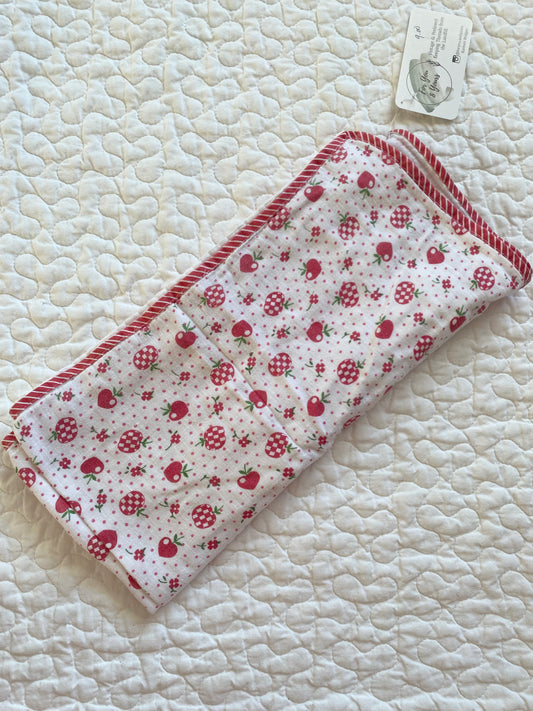 Vintage Apple Baby Blanket or burp cloth